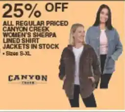 Dunham's Sports Canyon Creek Women's Sherpa Lined Shirt Jacket offer