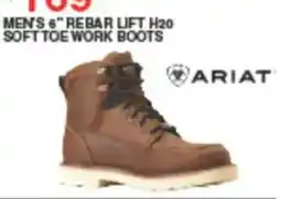 Dunham's Sports Ariat men's 6" rebar lift h2o soft toe work boots offer