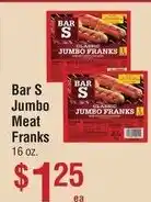 Smart & Final Bar S Jumbo Meat Franks offer