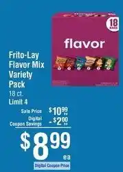 Smart & Final Frito-Lay Flavor Mix Variety Pack offer