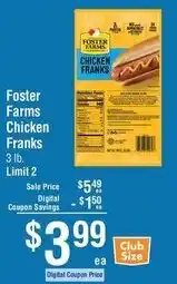 Smart & Final Foster Farms Chicken Franks offer