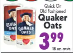 Marino's Supermarket Quick Or Old Fashioned Quaker Oats offer