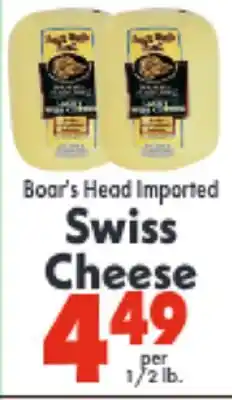 Marino's Supermarket Boar's Head Imported Swiss Cheese offer