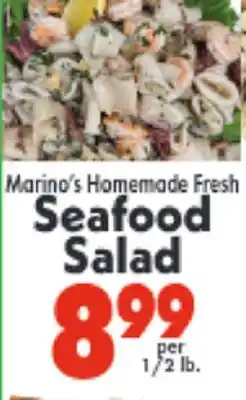 Marino's Supermarket Marino's Homemade Fresh Seafood Salad offer