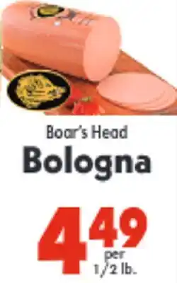Marino's Supermarket Boar's Head Bologna offer