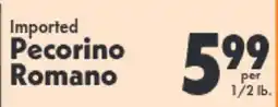 Marino's Supermarket Imported Pecorino Romano offer