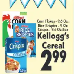 Marino's Supermarket Kellogg's Cereal offer