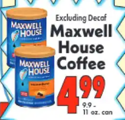 Marino's Supermarket Maxwell House Coffee offer