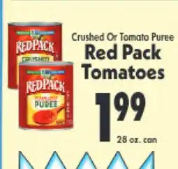 Marino's Supermarket Red Pack Tomatoes offer