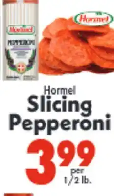 Marino's Supermarket Hormel Slicing Pepperoni offer