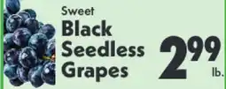 Marino's Supermarket Sweet Black Seedless Grapes offer