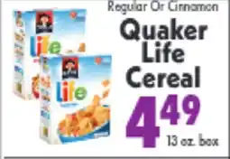 Marino's Supermarket Quaker Life Cereal offer