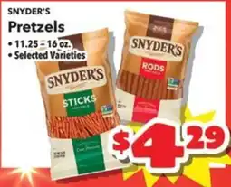 Times Supermarkets Snyder's pretzels offer