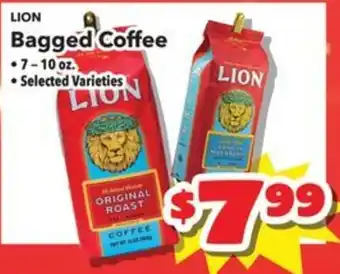 Lion bagged coffee