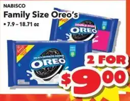 Times Supermarkets Nabisco Family Size Oreo's offer