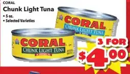 Times Supermarkets Coral chunk light tuna offer