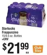 Smart & Final Starbucks Frappuccino offer