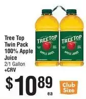 Smart & Final Tree Top 100% Apple Juice offer