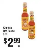Smart & Final Cholula Hot Sauce offer