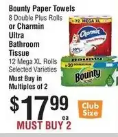 Smart & Final Bounty Paper Towels offer