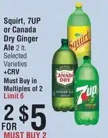 Smart & Final Squirt, 7UP or Canada Dry Ginger Ale offer