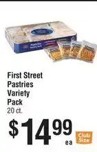 Smart & Final First Street Pastries Variety Pack offer
