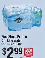 Smart & Final First Street Purified Drinking Water offer