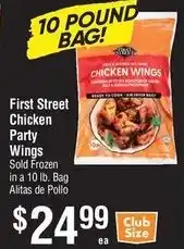 Smart & Final First Street chicken party wings offer