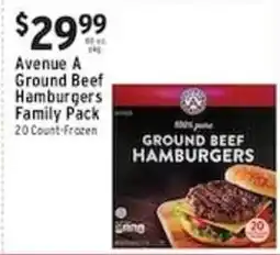 Met Foodmarkets Avenue A ground beef hamburgers offer