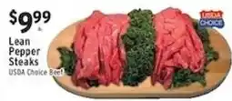 Met Foodmarkets Usda Choice Lean Pepper Steaks offer