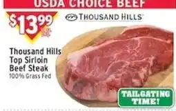 Met Foodmarkets Thousand Hills Top Sirloin Beef Steak offer