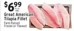 Met Foodmarkets Great American Tilapia Fillet offer