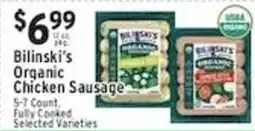 Met Foodmarkets Bilinski's Organic Chicken Sausage offer