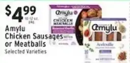Met Foodmarkets Amylu Chicken Sausages or Meatballs offer