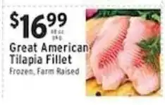 Met Foodmarkets Great American Tilapia Fillet offer