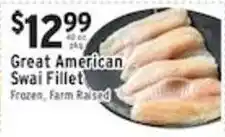 Met Foodmarkets Great American Swai Fillet offer