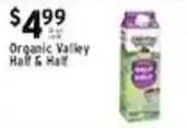 Met Foodmarkets Organic Valley Half & Half offer