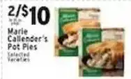 Met Foodmarkets Marie Callender's Pot Pies offer