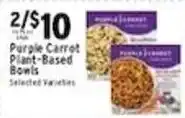 Met Foodmarkets Purple Carrot Plant-Based Bowls offer