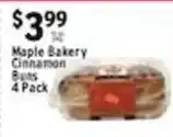 Met Foodmarkets Maple Bakery Cinnamon Buns offer