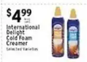 Met Foodmarkets International Delight Cold Foam Creamer offer