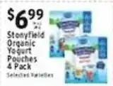 Met Foodmarkets Stonyfield Organic Yogurt Pouches offer
