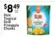 Met Foodmarkets Dole Tropical Gold Pineapple Chunks offer
