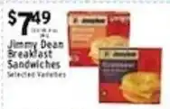 Met Foodmarkets Jimmy Dean Breakfast Sandwiches offer