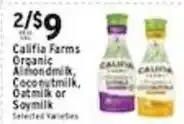 Met Foodmarkets Califia Farms Organic Almondmilk, Coconutmilk, Oatmilk or Soymilk offer