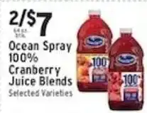 Met Foodmarkets Ocean Spray cranberry juice blends offer
