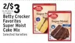Met Foodmarkets Betty Crocker Favorites Super Moist Cake Mix offer