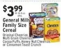 Met Foodmarkets General Mills Family Size Cereal offer
