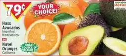 Met Foodmarkets Hass Avocados or Navel Oranges offer