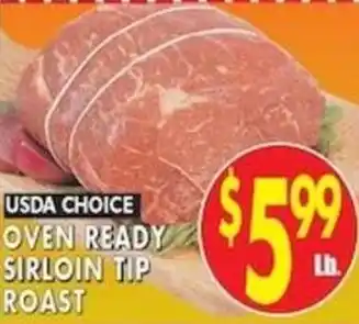 Usda choice oven ready sirloin tip roast
